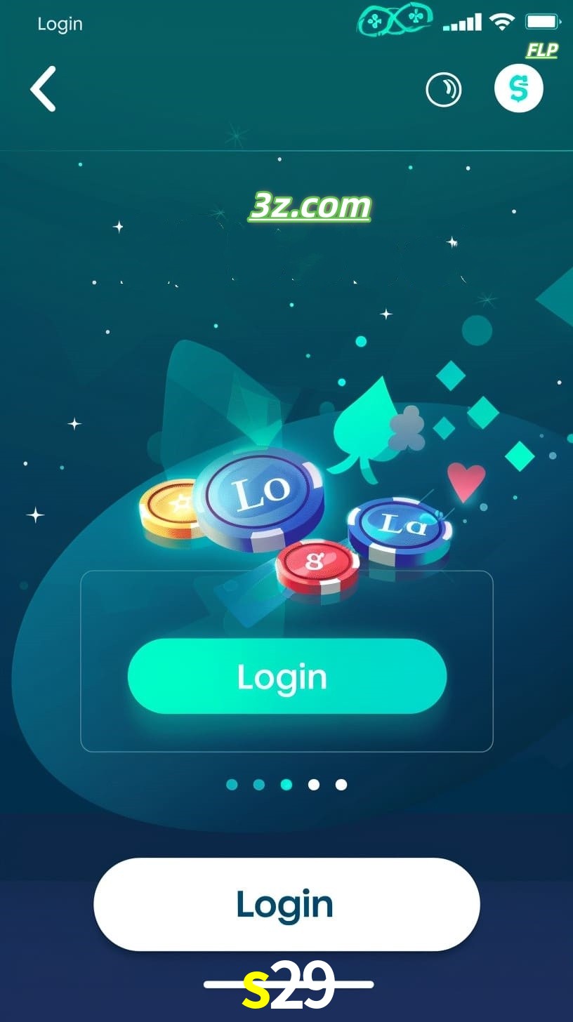 Login no aplicativo de cassino online s29 Brasil com bônus de boas-vindas